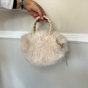 Puff ball faux fur bags