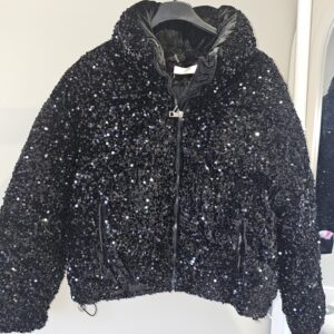 Sequin bomber jacket