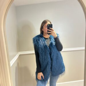 Faux fur gillet