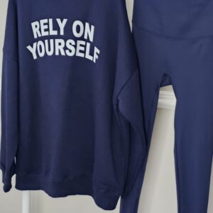 Navy half zip sweatshirt