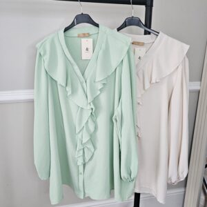 Frill detail plus shirt